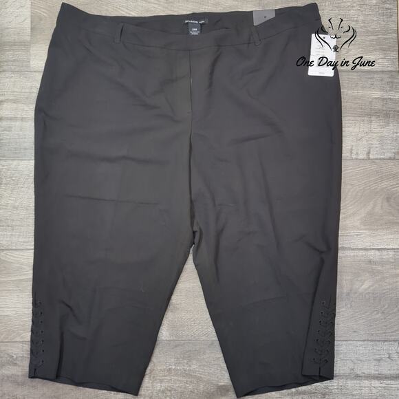 Zac & Rachel Plus Size Slim Crop Pants Size 24W - Picture 1 of 6